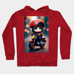 Cute Warrior: Brave and Adorable Print Art-0001 Hoodie